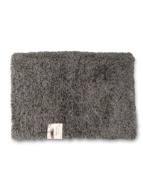 Nedia Home Shag Bath Rug Non-Skid Microfiber Dark Gray 17.5 x 24.5 NWT